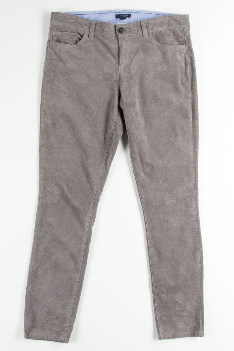 Grey Tommy Hilfiger Corduroy Skinny Jeans (sz. 10)