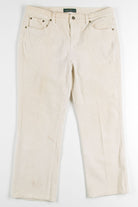 Cream Ralph Lauren Corduroy Pants