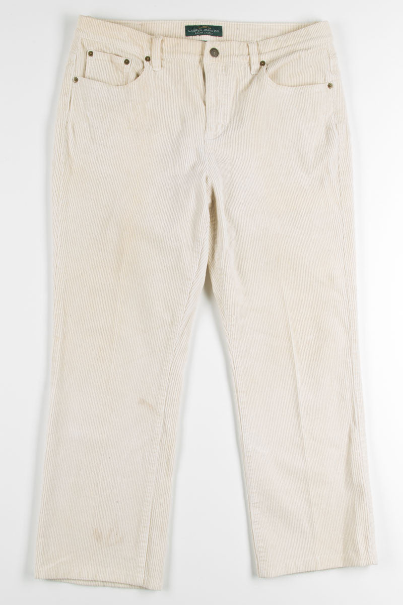 Cream Ralph Lauren Corduroy Pants