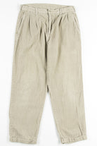 Beige Corduroy Pants 1