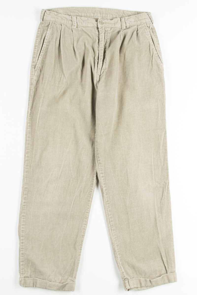 Beige Corduroy Pants 1