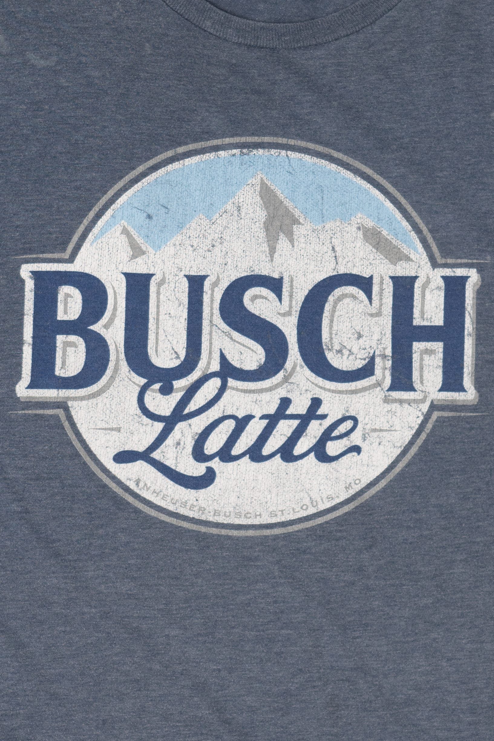Distressed Busch Latte T-Shirt (2010s)