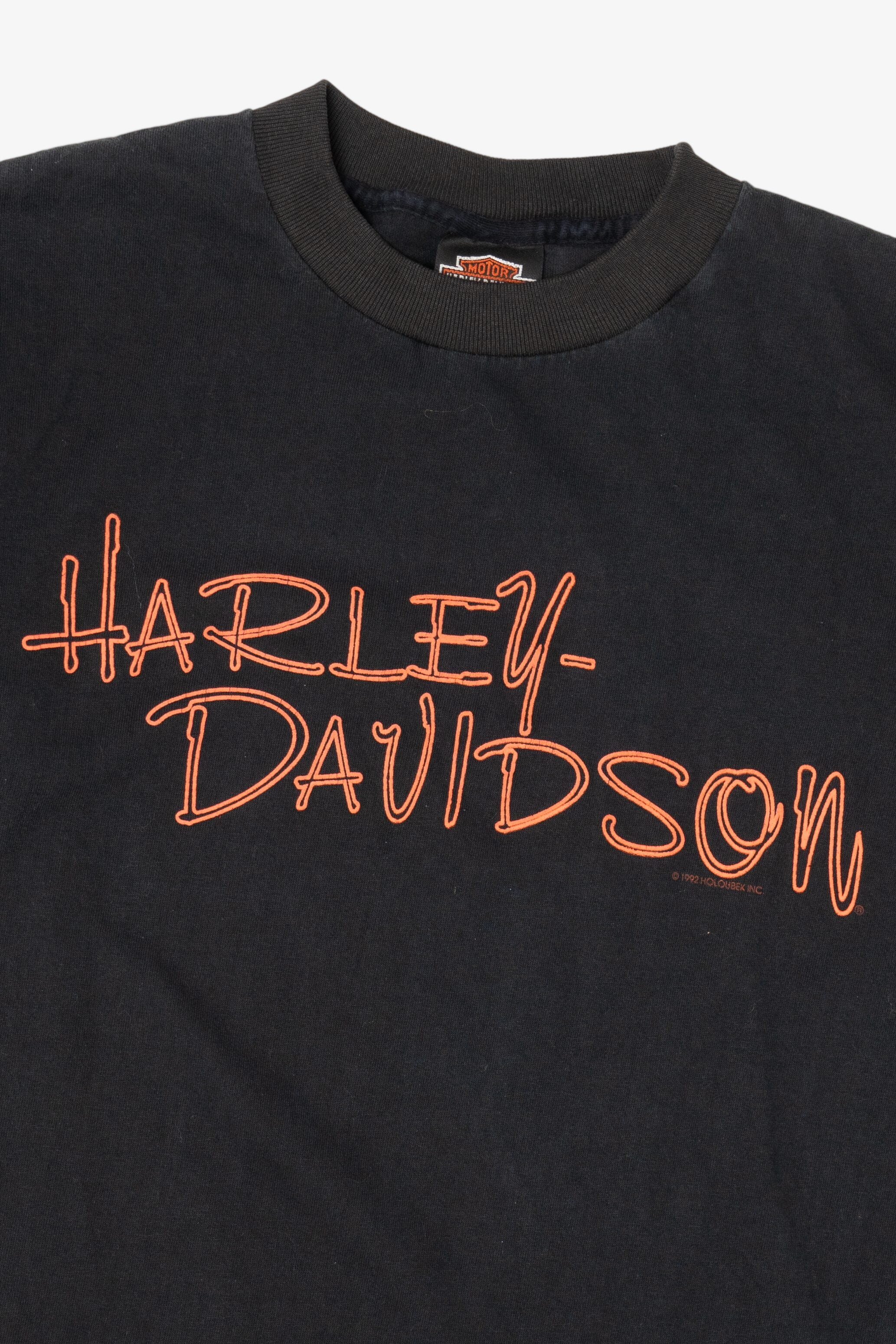 Vintage Black Harley Davidson Lebanon Missouri T-Shirt (1990s)