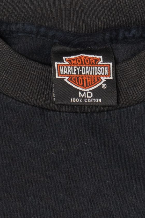 Vintage Black Harley Davidson Lebanon Missouri T-Shirt (1990s)