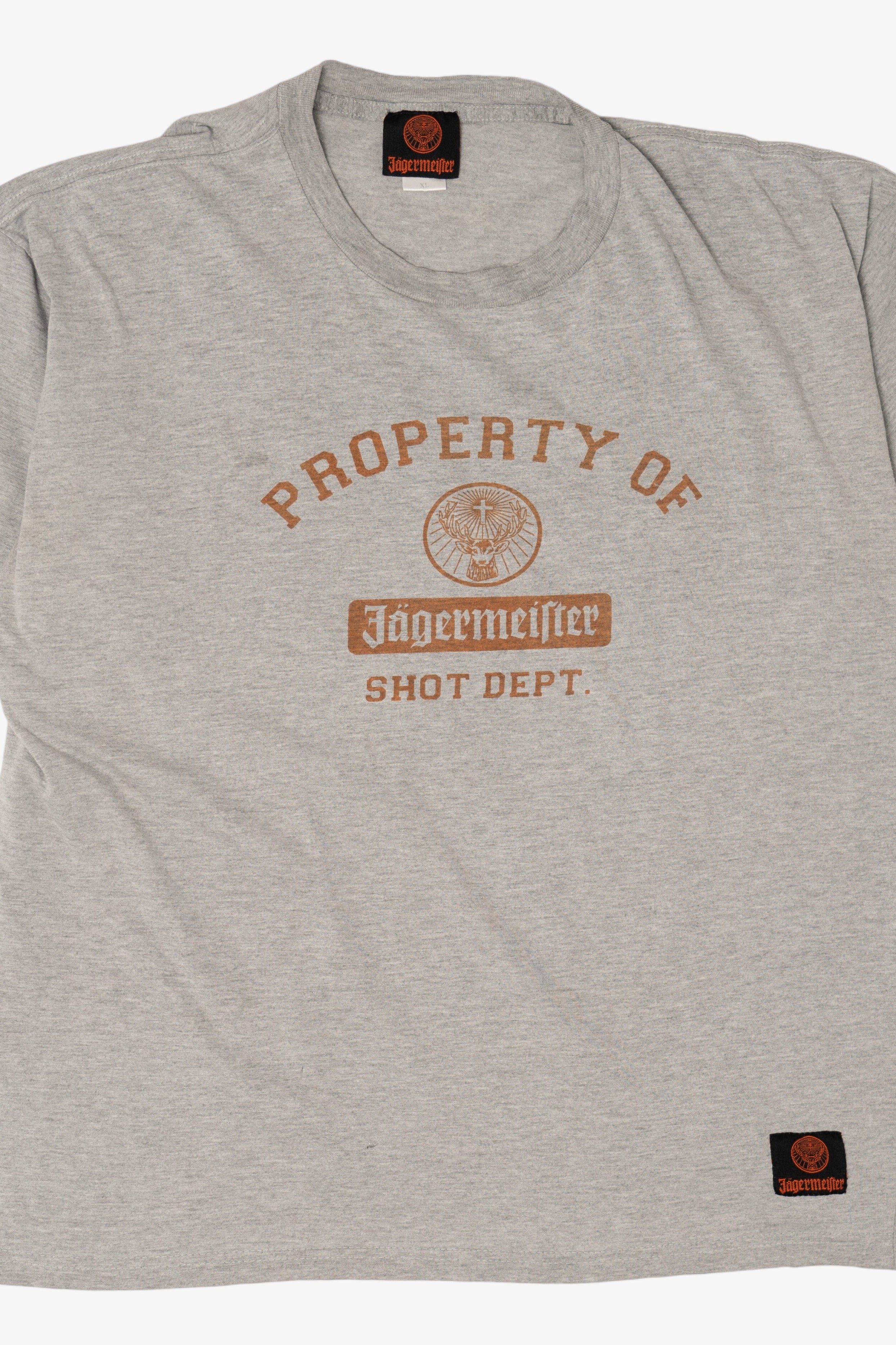 Vintage Light Gray "Property Of Jagermeister" T-Shirt (2000s)