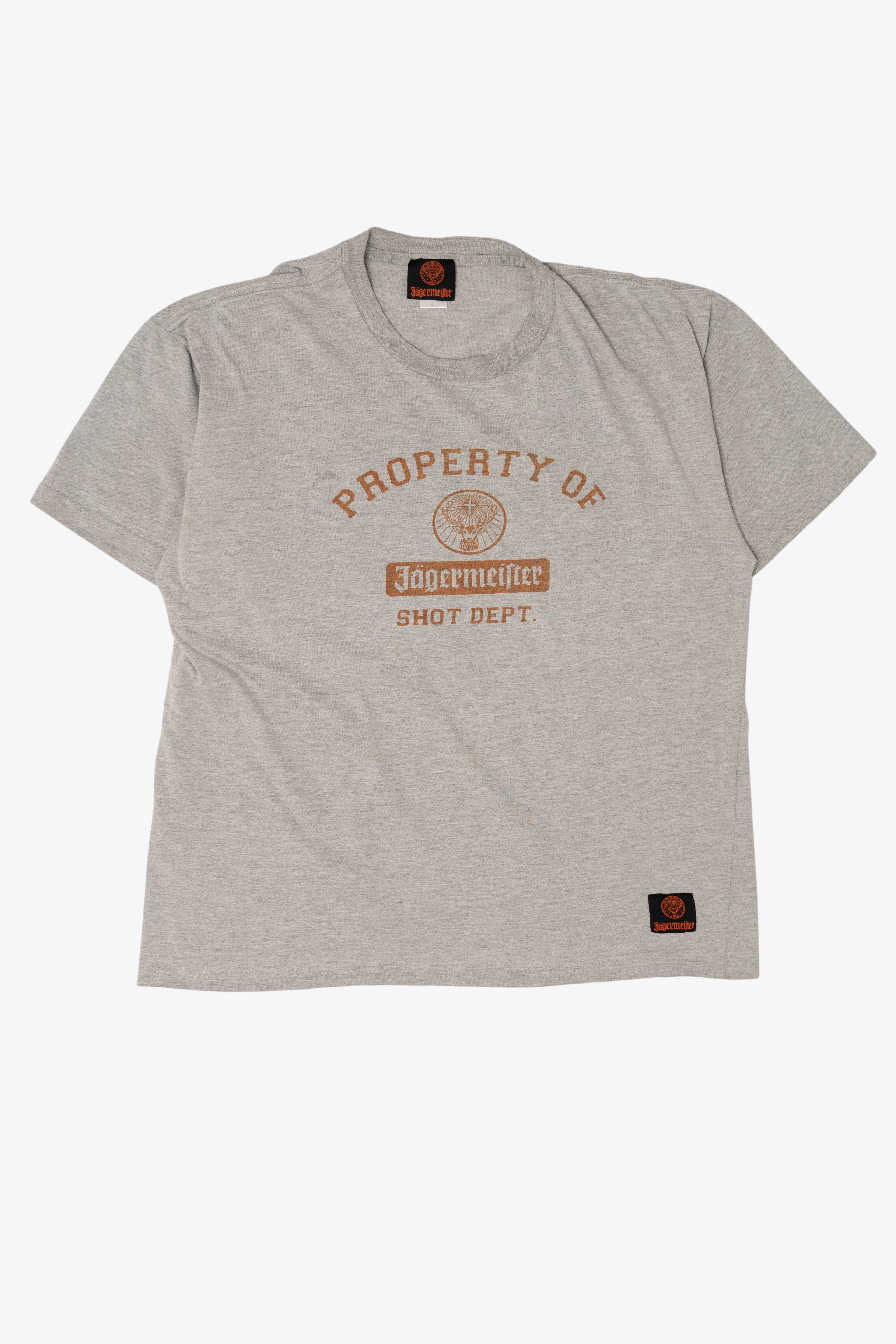 Vintage Light Gray "Property Of Jagermeister" T-Shirt (2000s)