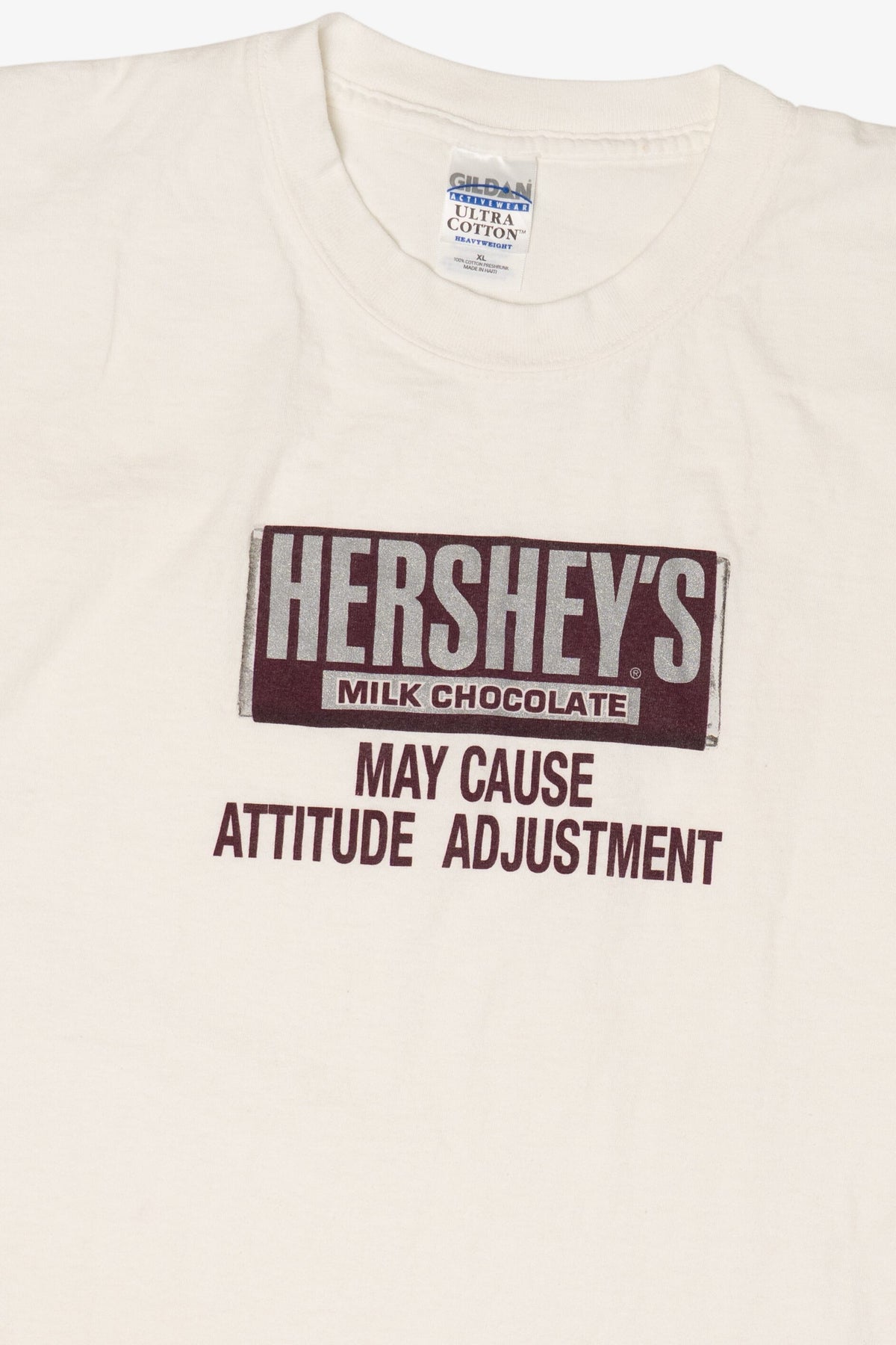 Vintage Hershey's Chocolate "May Cause Attitude Adjustment" T-Shirt (1990s)