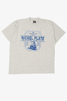 Vintage Gray Nickel Plate Bar & Grill Anniversary T-Shirt (1990s)