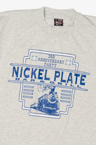 Vintage Gray Nickel Plate Bar & Grill Anniversary T-Shirt (1990s)