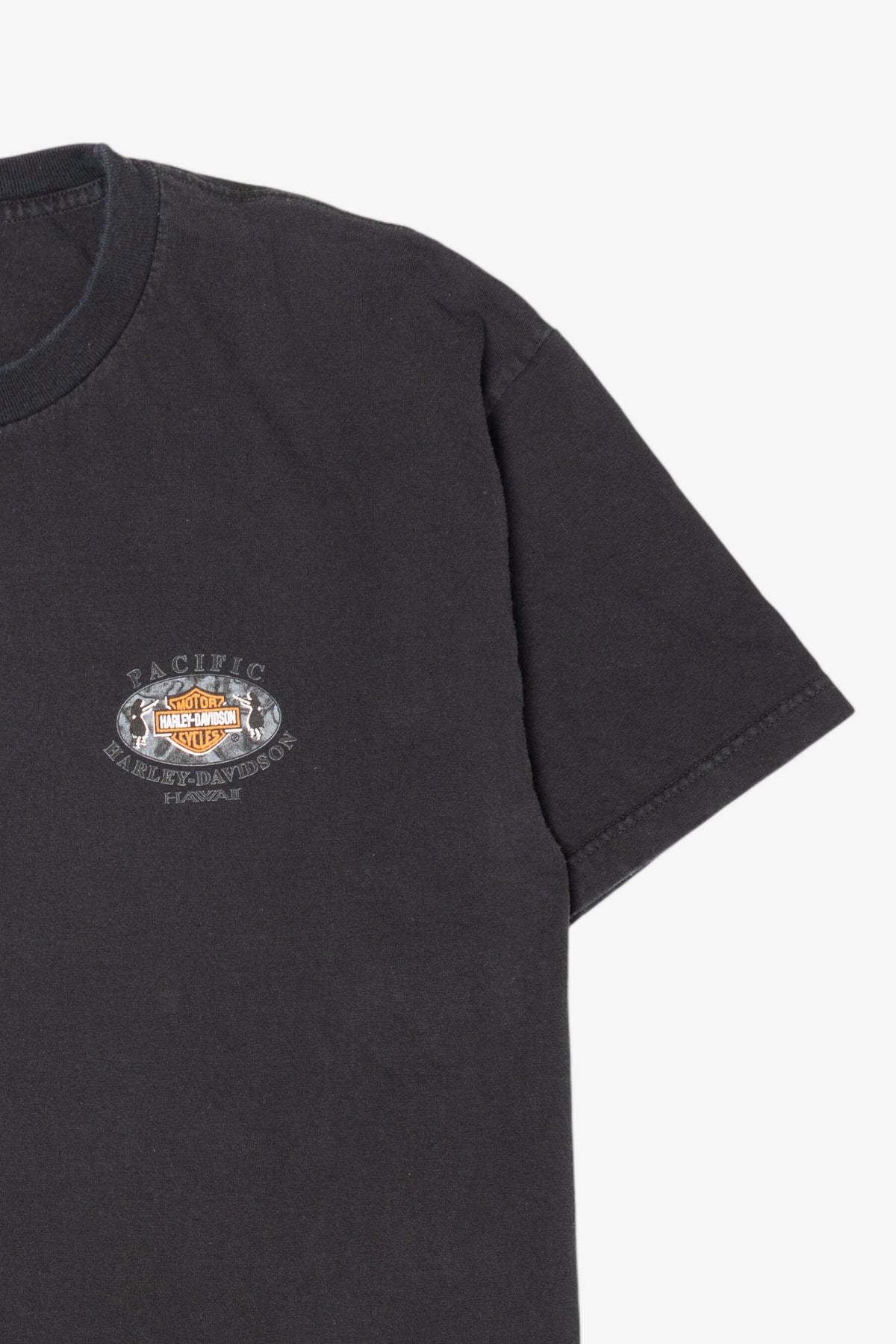 Vintage Pacific Harley Davidson Black T-Shirt (1990s)