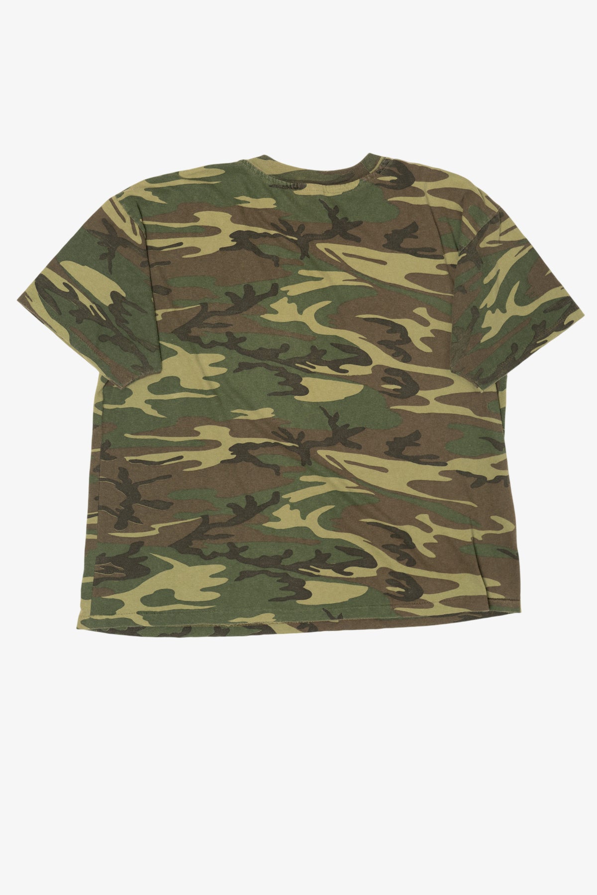 Vintage Green Camouflage John Deer Single Stitch T-Shirt (1990s)