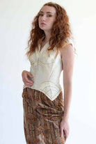 White Lace Corset Top