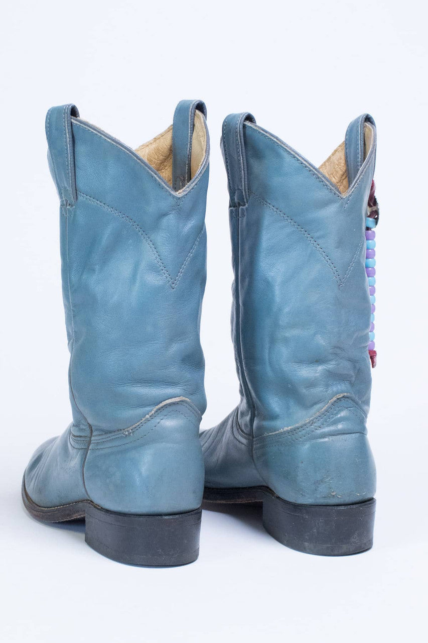 Vintage Wrangler Leather Boots (6.5 M)