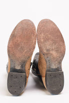 Black & Tan Vintage Cowboy Boots (7 M)