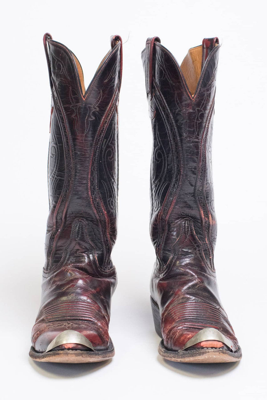 Metal Tipped Lucchese Cowboy Boots (7.5 B)