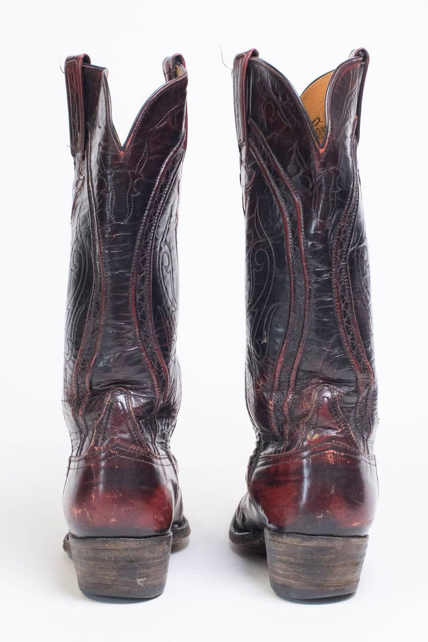 Metal Tipped Lucchese Cowboy Boots (7.5 B)