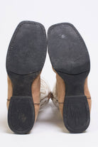 Durango Tan & White Cowboy Boots (12 D)