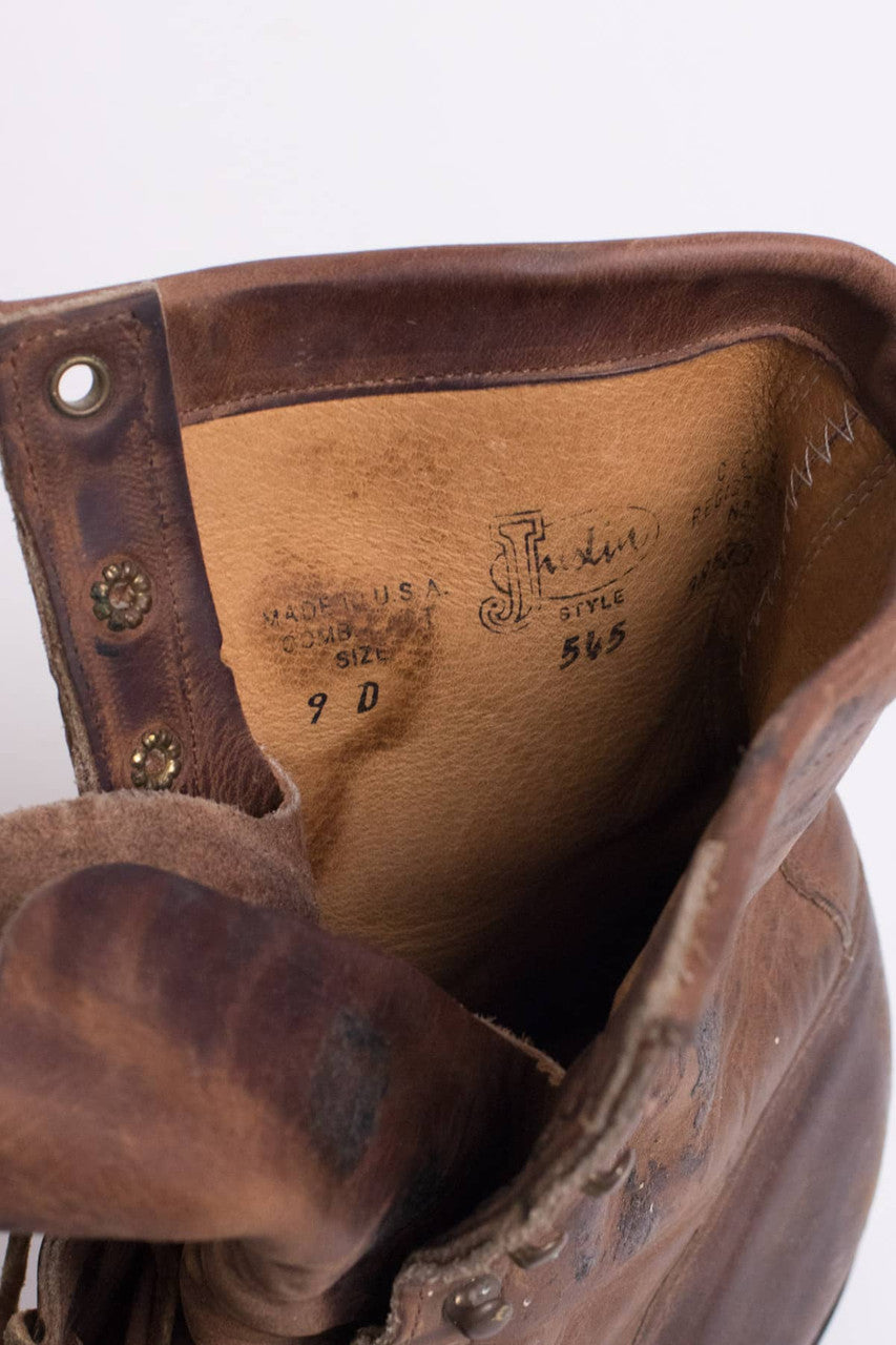Vintage Justin Work Style Boots (9 D)
