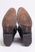 Vintage Snakeskin Leather Cowboy Boots (5 D)