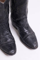 Vintage Snakeskin Leather Cowboy Boots (5 D)