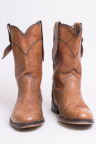 Vintage Dingo Texas Stamped Leather Cowboy Boots (8.5 D)