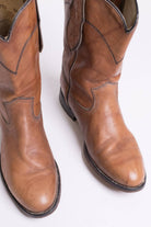 Vintage Dingo Texas Stamped Leather Cowboy Boots (8.5 D)