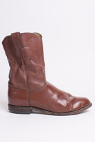 Burgundy Leather Justin Boots (9.5 EE)