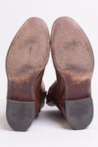 Burgundy Leather Justin Boots (9.5 EE)