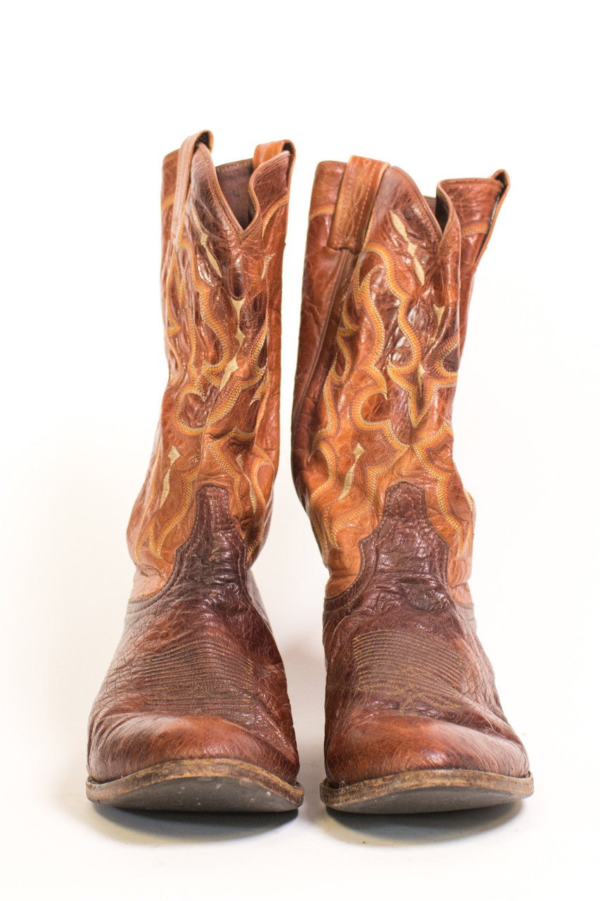 Vintage Tony Lama Cowboy Boot (14 D)