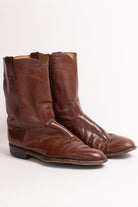 Brown Leather Vintage Justin Boots