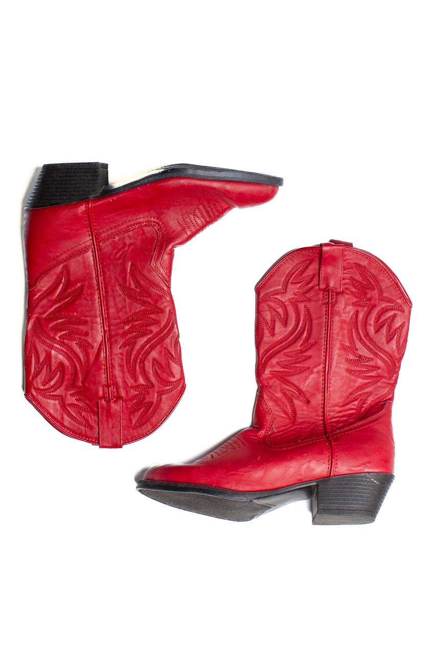 Recycled Academy Cowboy Boot (Sz. 5) 1246