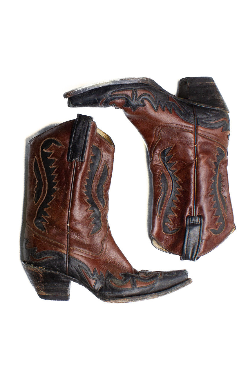 Vintage Sz. 7 Cowboy Boot (1990s) 1254