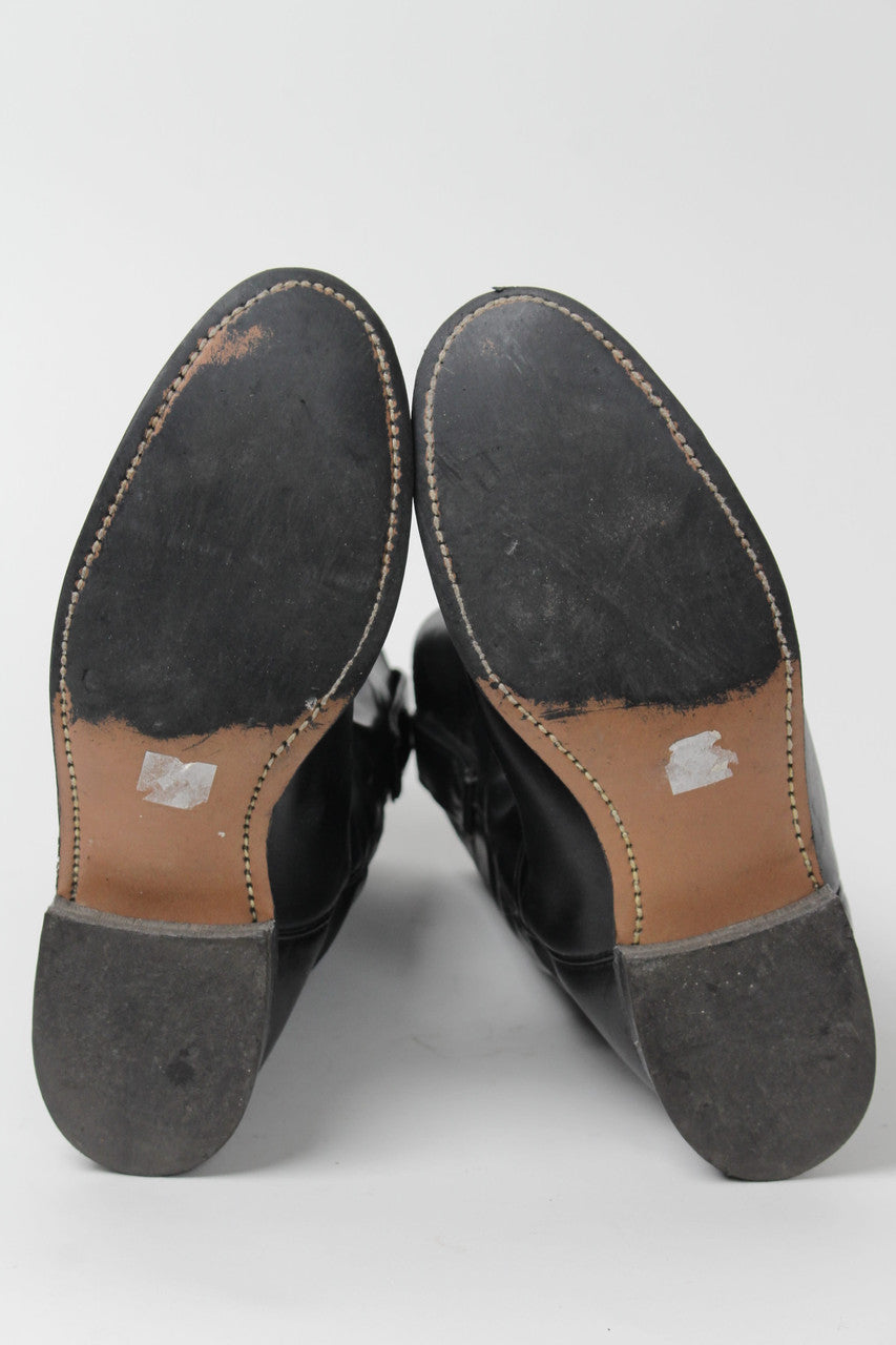 Black Cowboy Boots 6.5 M