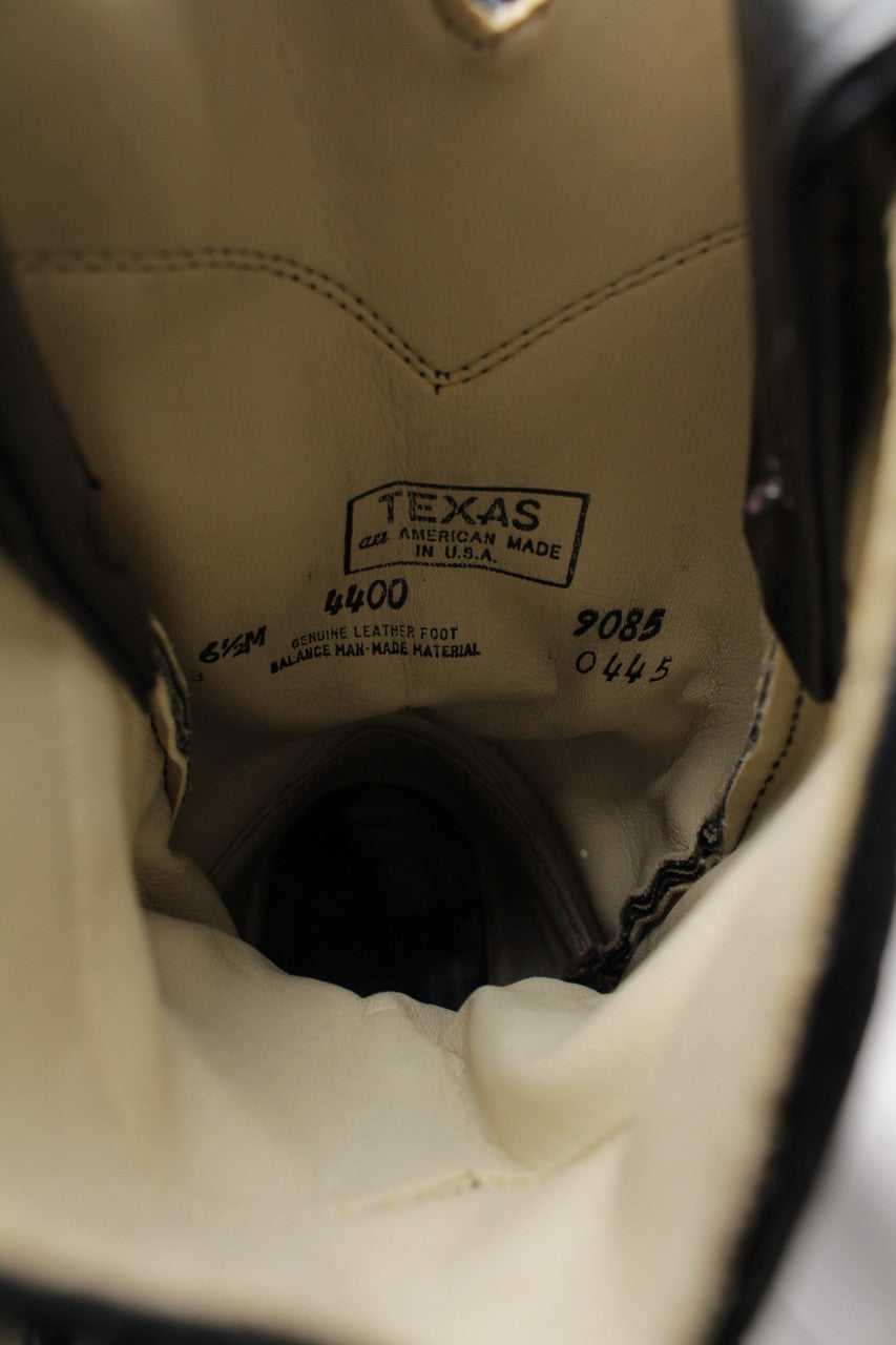 Black Cowboy Boots 6.5 M