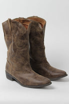 Brown Cowboy Boots Size 6