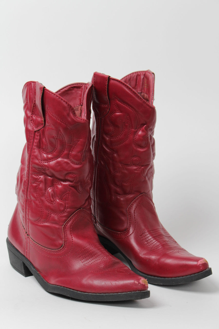 Red Rampage Cowboy Boots (Sz. 8M) 1266
