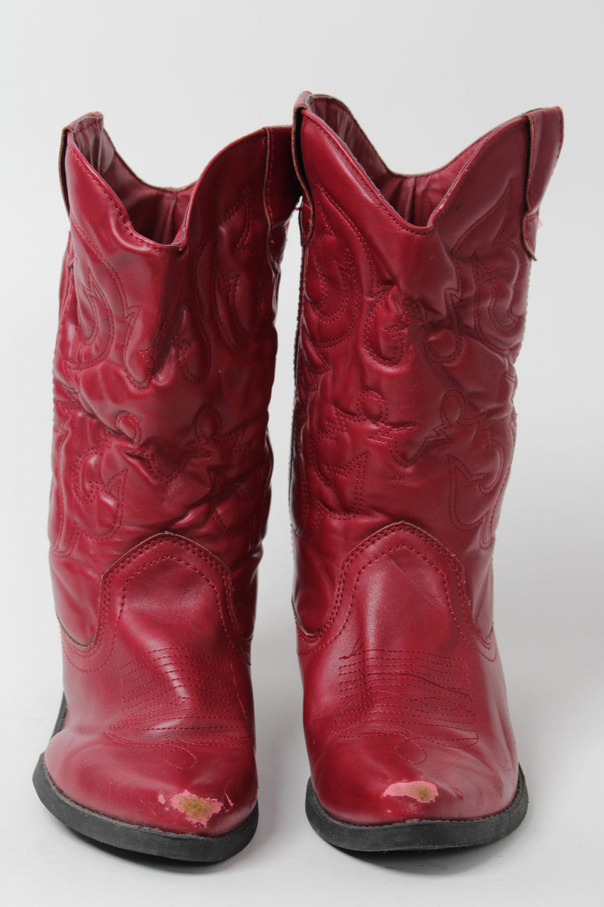 Red Rampage Cowboy Boots (Sz. 8M) 1266