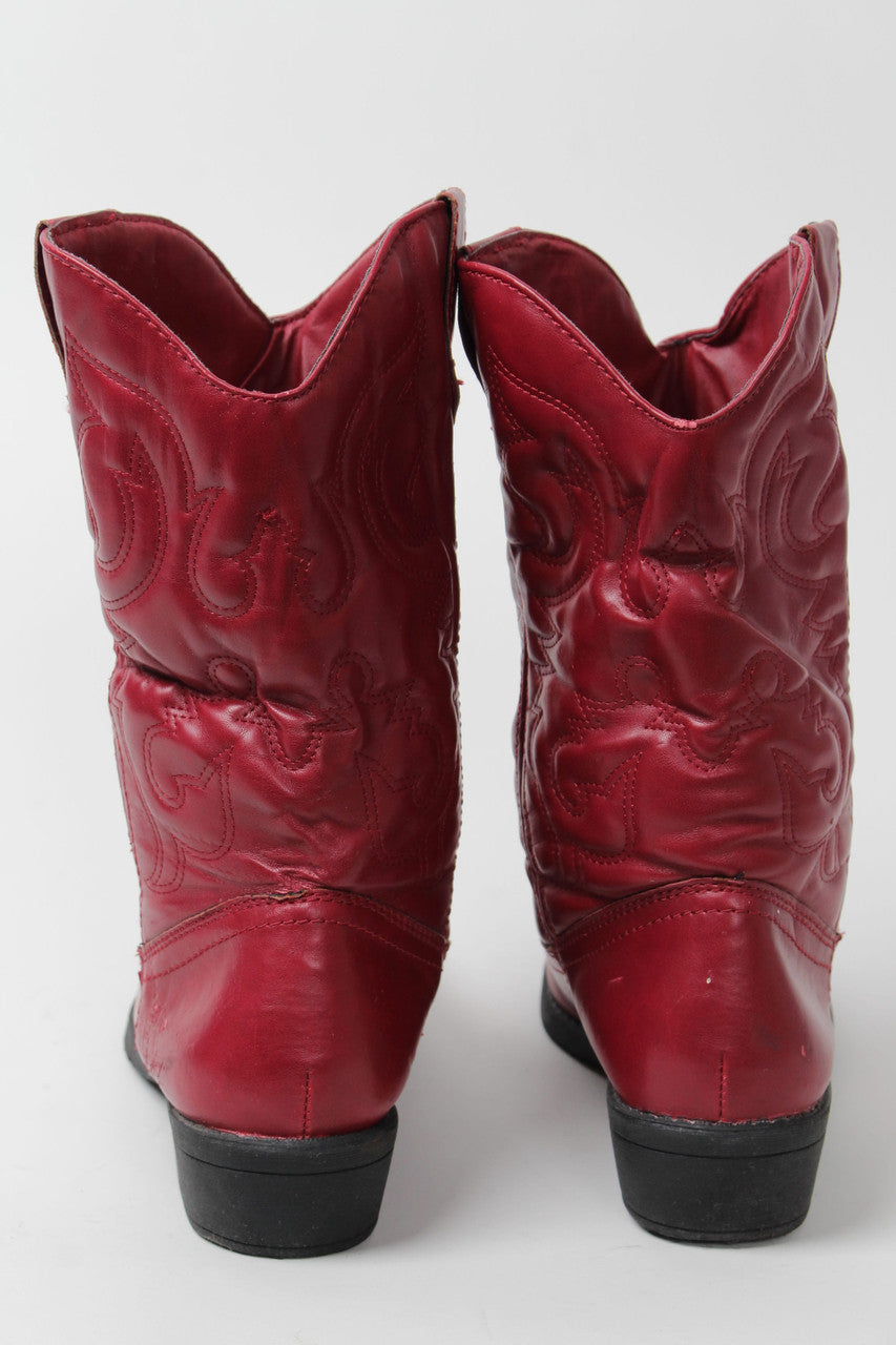 Red Rampage Cowboy Boots (Sz. 8M) 1266