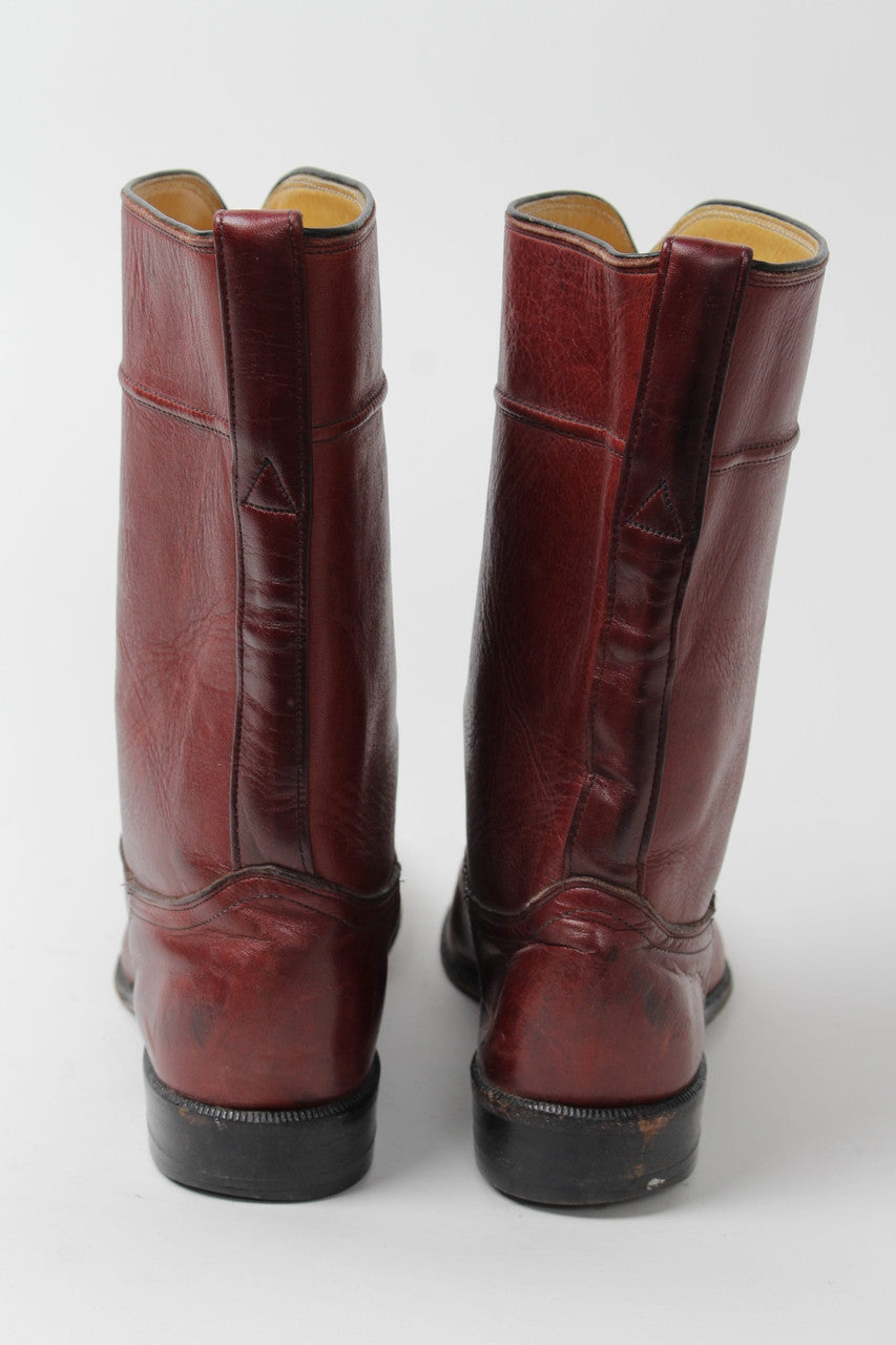 Brown Justin Cowboy Boots (Sz. 7 D) 1268