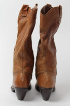 Brown High Heel Cowboy Boots (Sz. 7.5 M) 1271