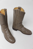 Gray Justin Cowboy Boots (Sz. 5.5 A) 1273
