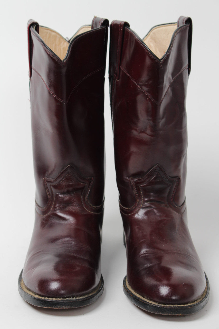 Reddish Brown Cowboy Boots 1274