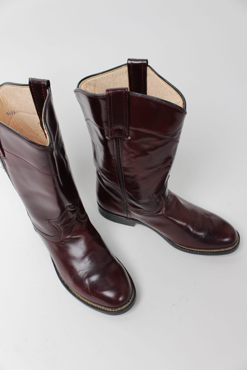Reddish Brown Cowboy Boots 1274