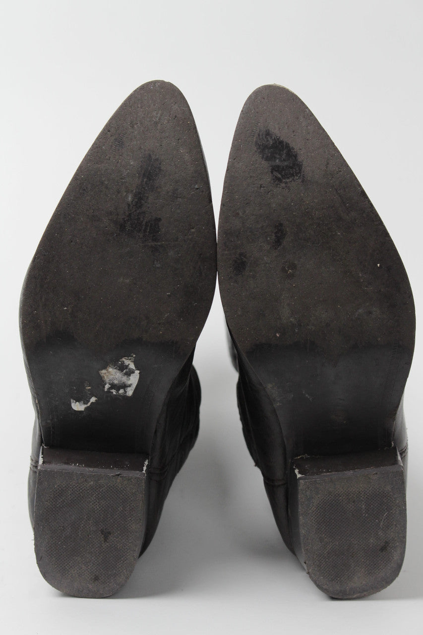 Dark Brown Cowboy Boots (Sz. 8.5) 1275
