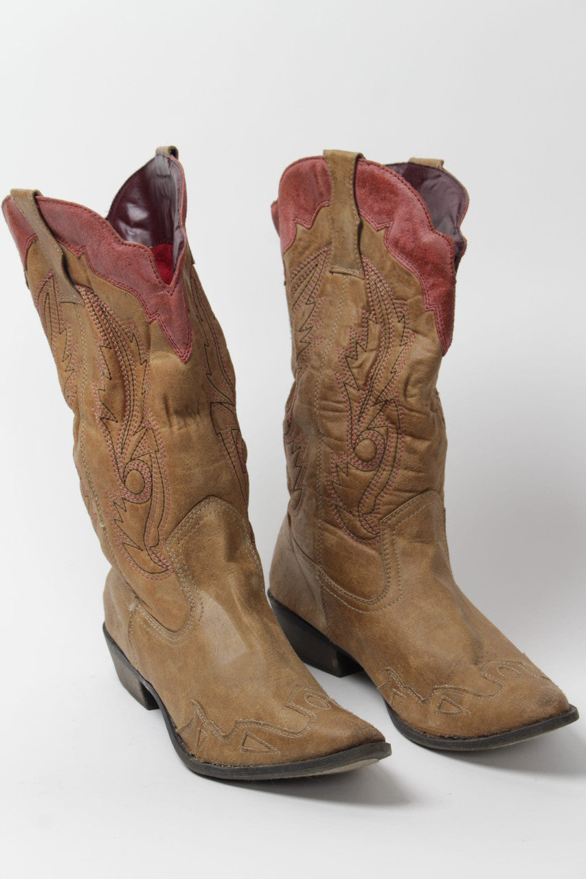 Coconuts Cowboy Boots (Sz. 9M) 1281