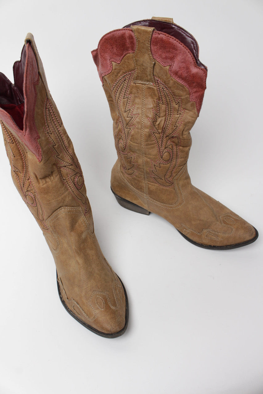 Coconuts Cowboy Boots (Sz. 9M) 1281