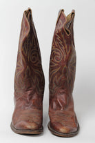 Brown Justin Cowboy Boots (Sz. 9 D) 1282