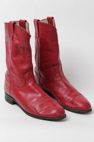 Justin Cowboy Red Boots (Sz. 8 B) 1283
