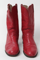 Justin Cowboy Red Boots (Sz. 8 B) 1283