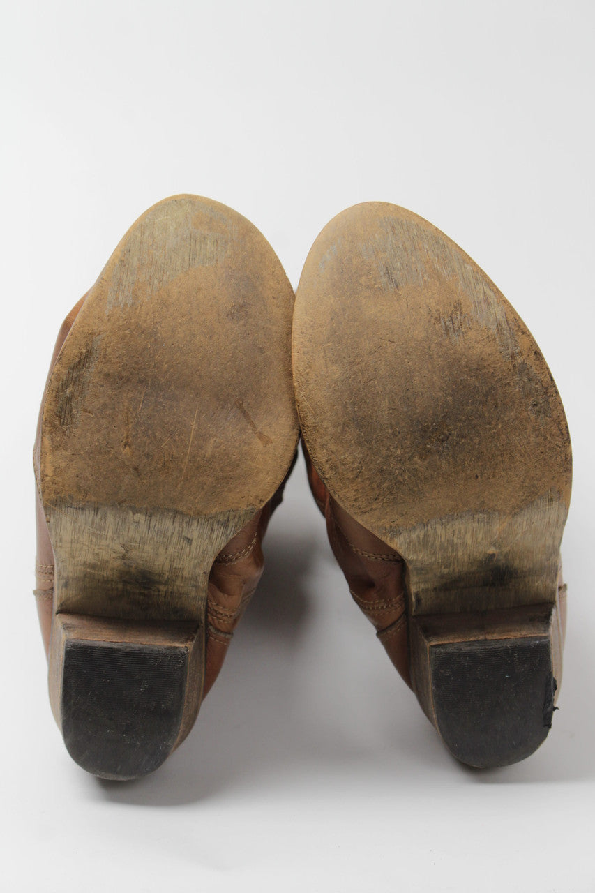Brown Cowboy Boots (Sz. 10 M) 1284